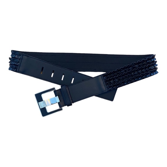 Anne Klein stretchy ruffle belt size M/L - Picture 7 of 14